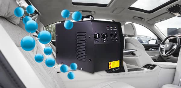 čistenie auta ozónom
